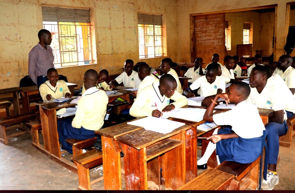 Students at Study Desks